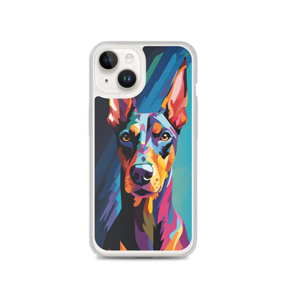 iPhone Case Painted Doberman Pinscher