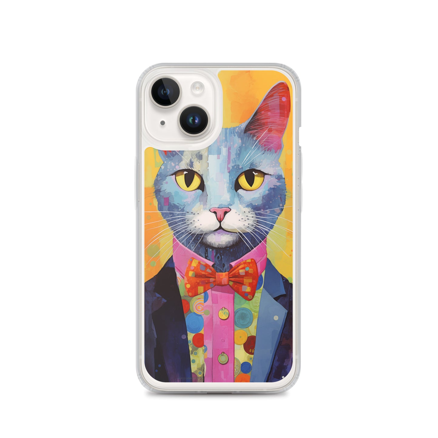 Fancy Colorful Kitty Cat iPhone Case
