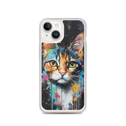 Graffiti Calico Cat iPhone Case
