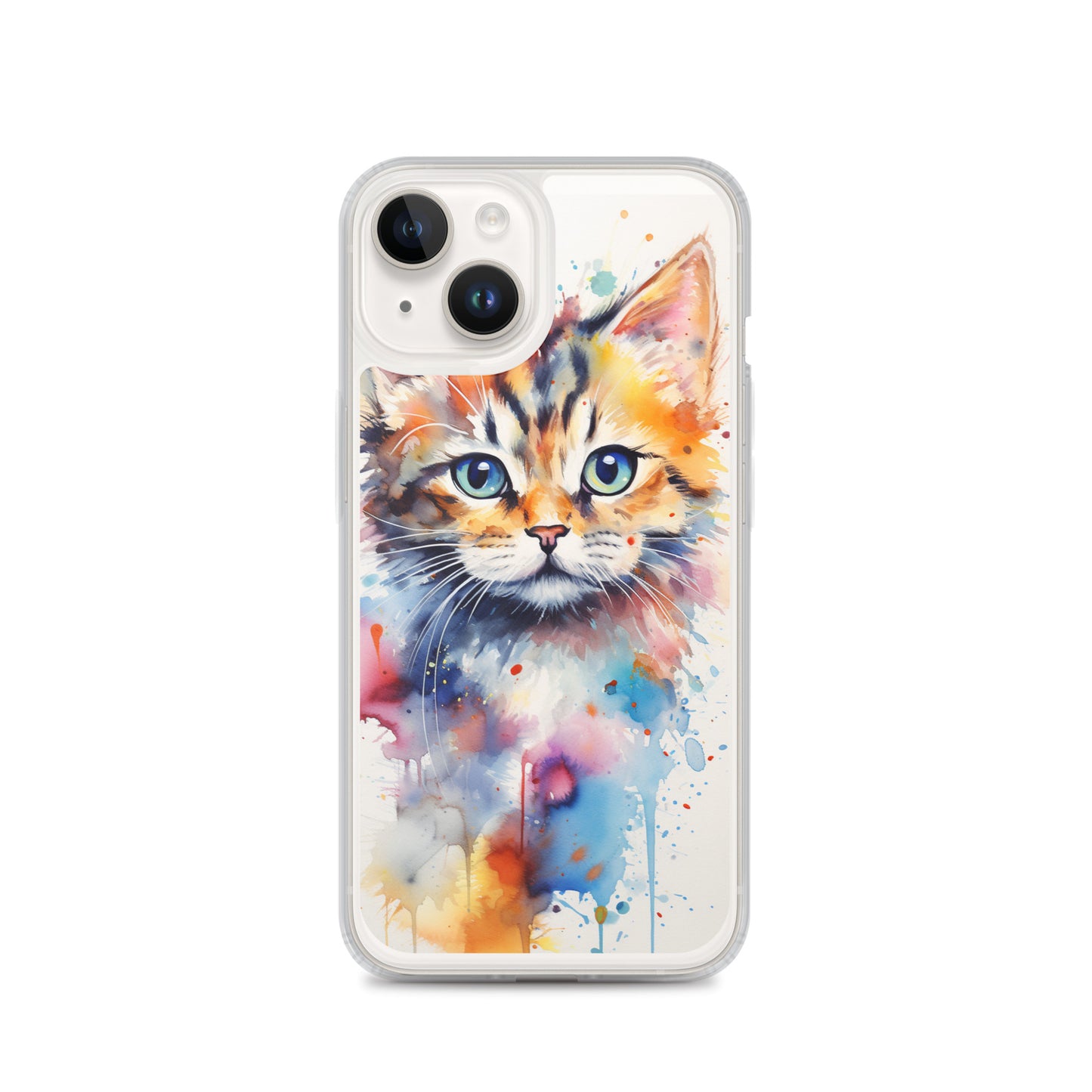 Watercolor Kitty Cat iPhone Case