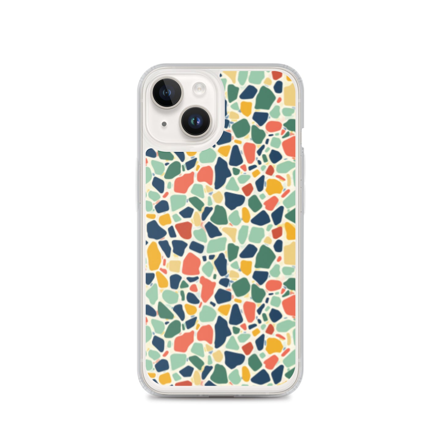iPhone Case Colorful Retro Terrazzo Tile