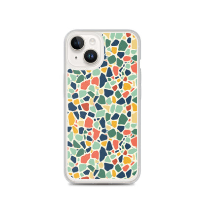 iPhone Case Colorful Retro Terrazzo Tile