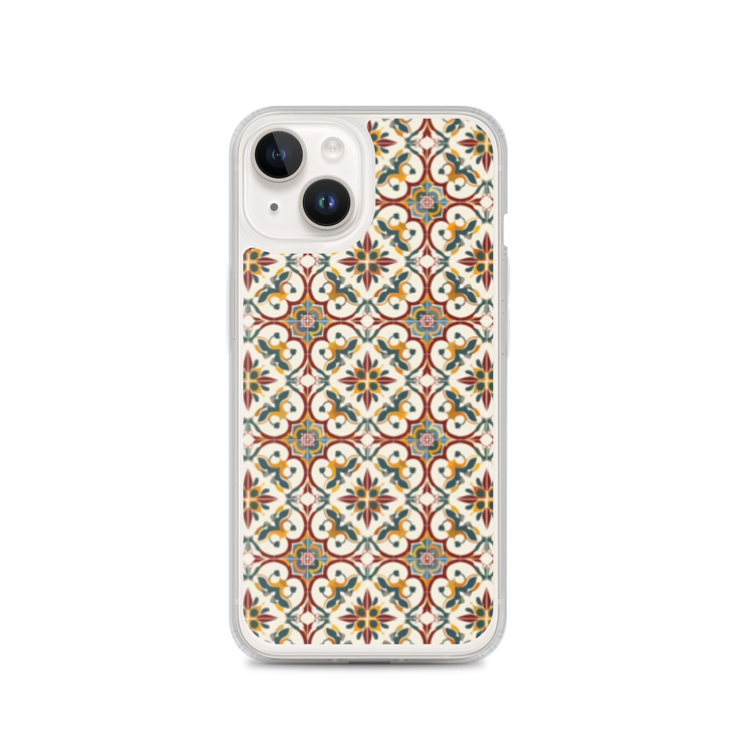 iPhone Case Classic Victorian Tile Red