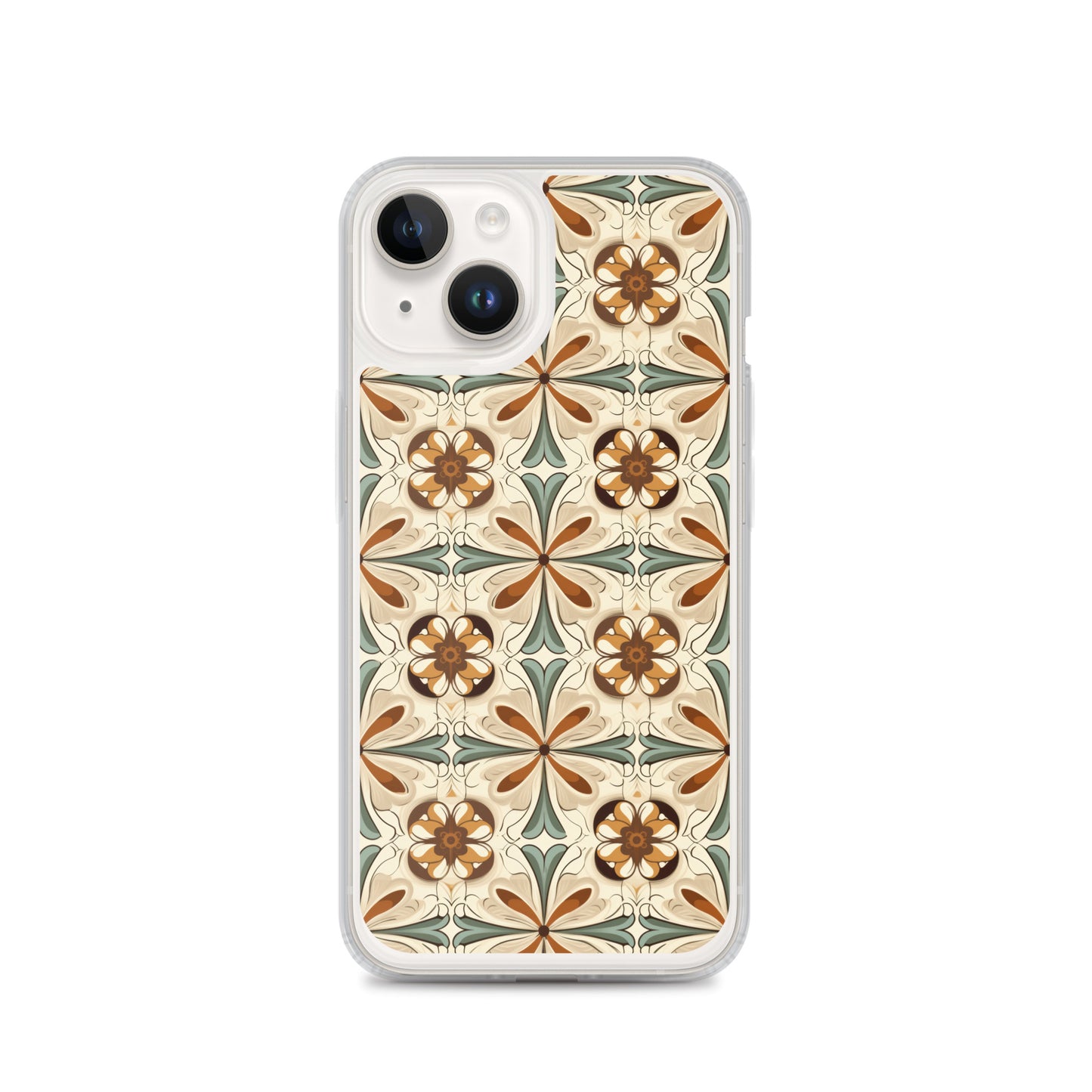 iPhone Case Ornate Leaves Tile