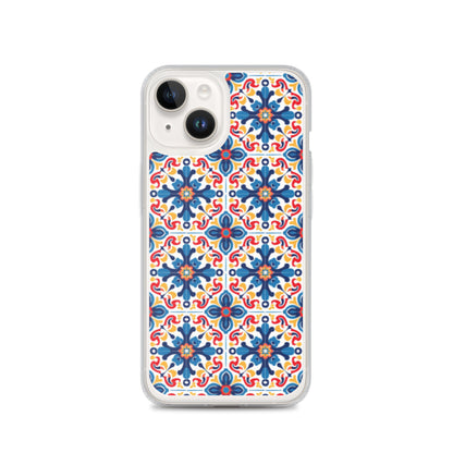 iPhone Case Talavera Tiles Blue and Red