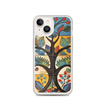 iPhone Case Colorful Tile Tree