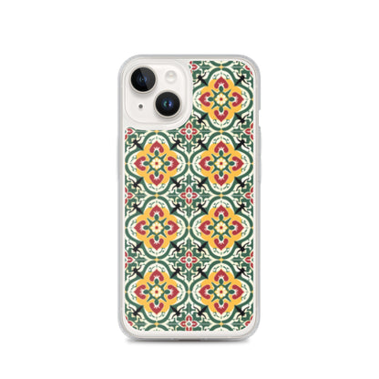 iPhone Case Colorful Traditional Maltese Cement Tile Pattern