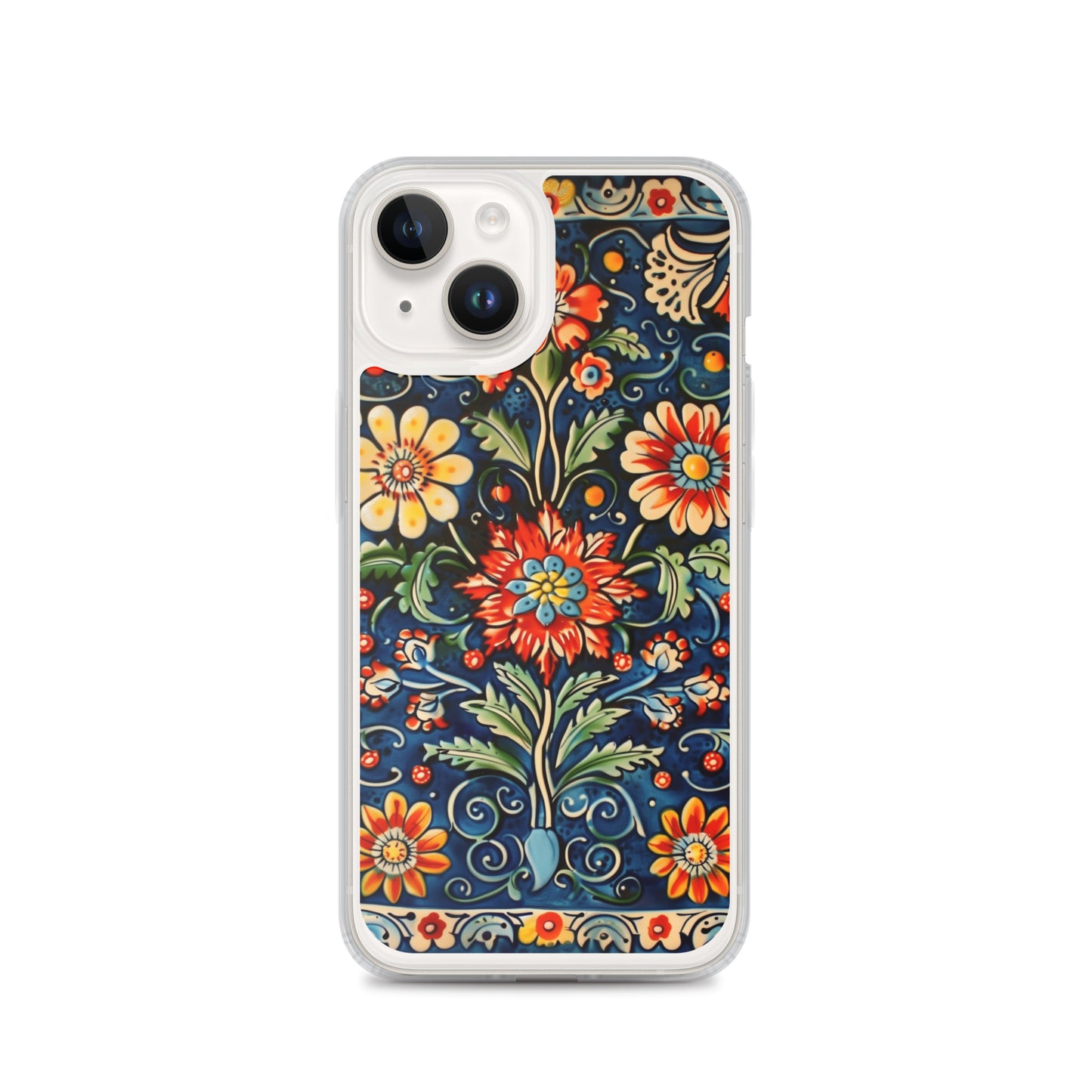 iPhone Case Colorful Flowers Boleslawiec Pottery Tile