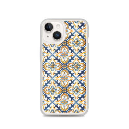 iPhone Case Colorful Spanish Tile Pattern