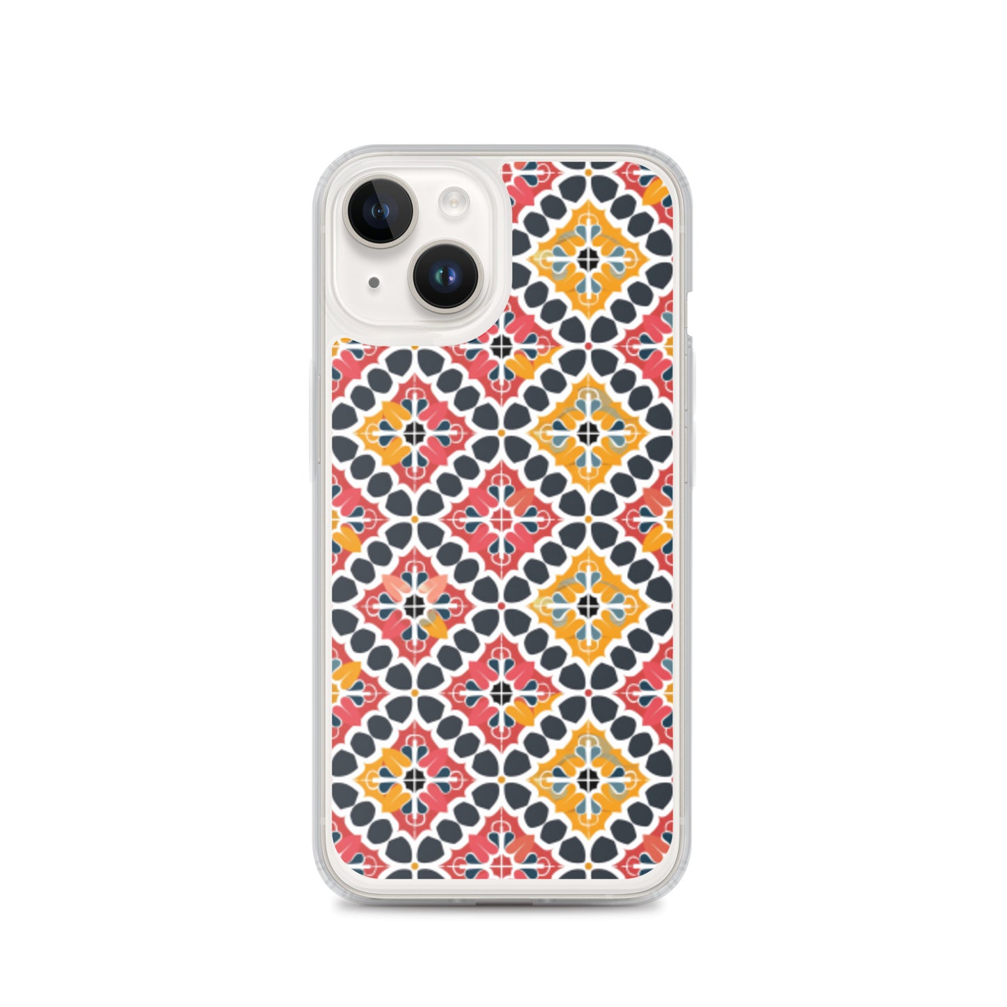 iPhone Case Colorful Spanish Quatrefoil Pattern