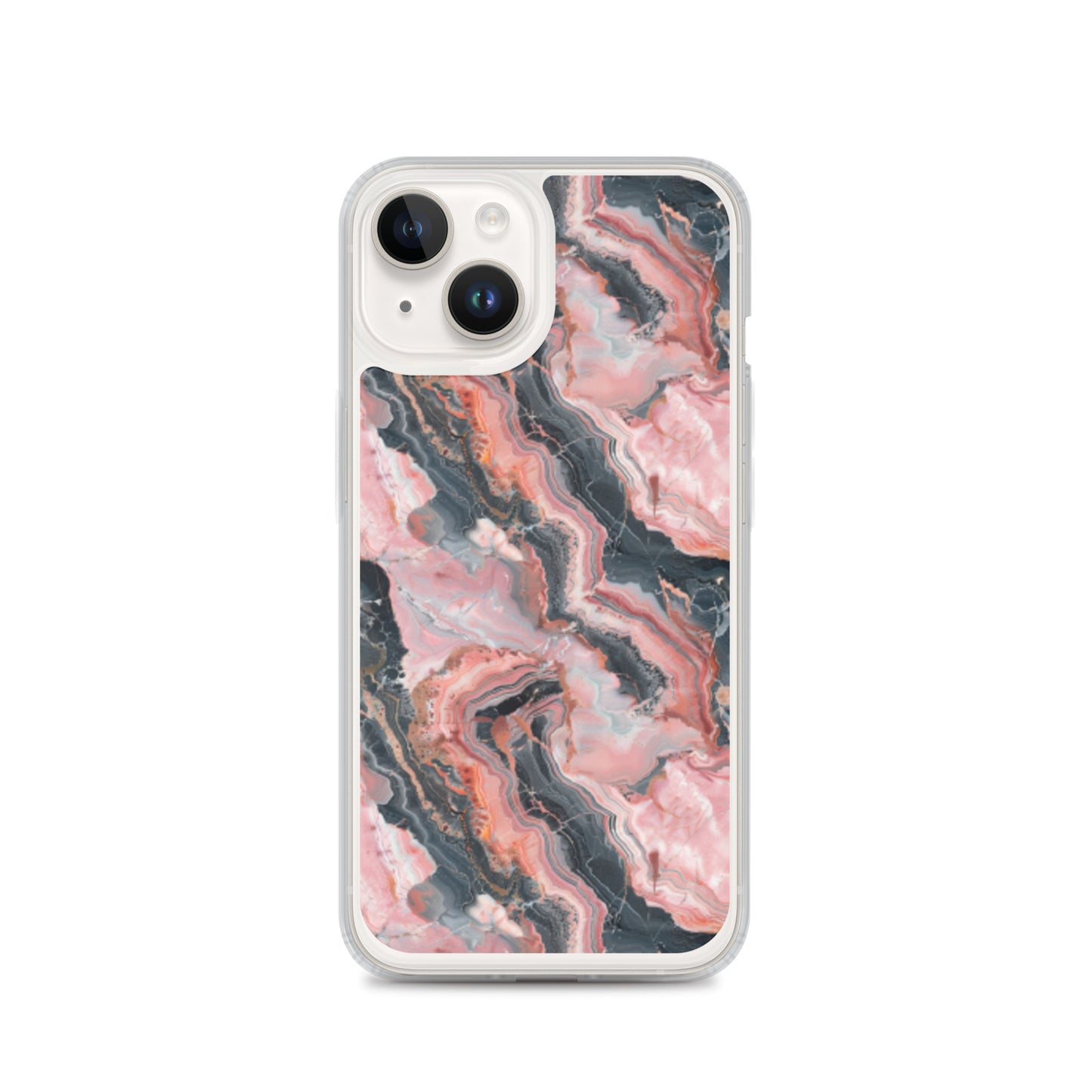 iPhone Case Pink Picasso Marble Pattern