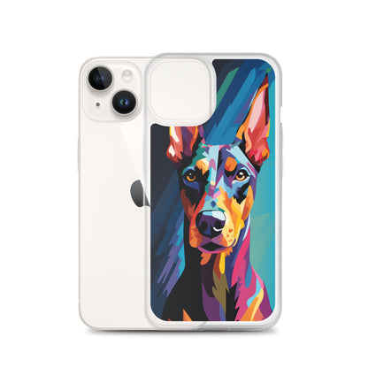 iPhone Case Painted Doberman Pinscher