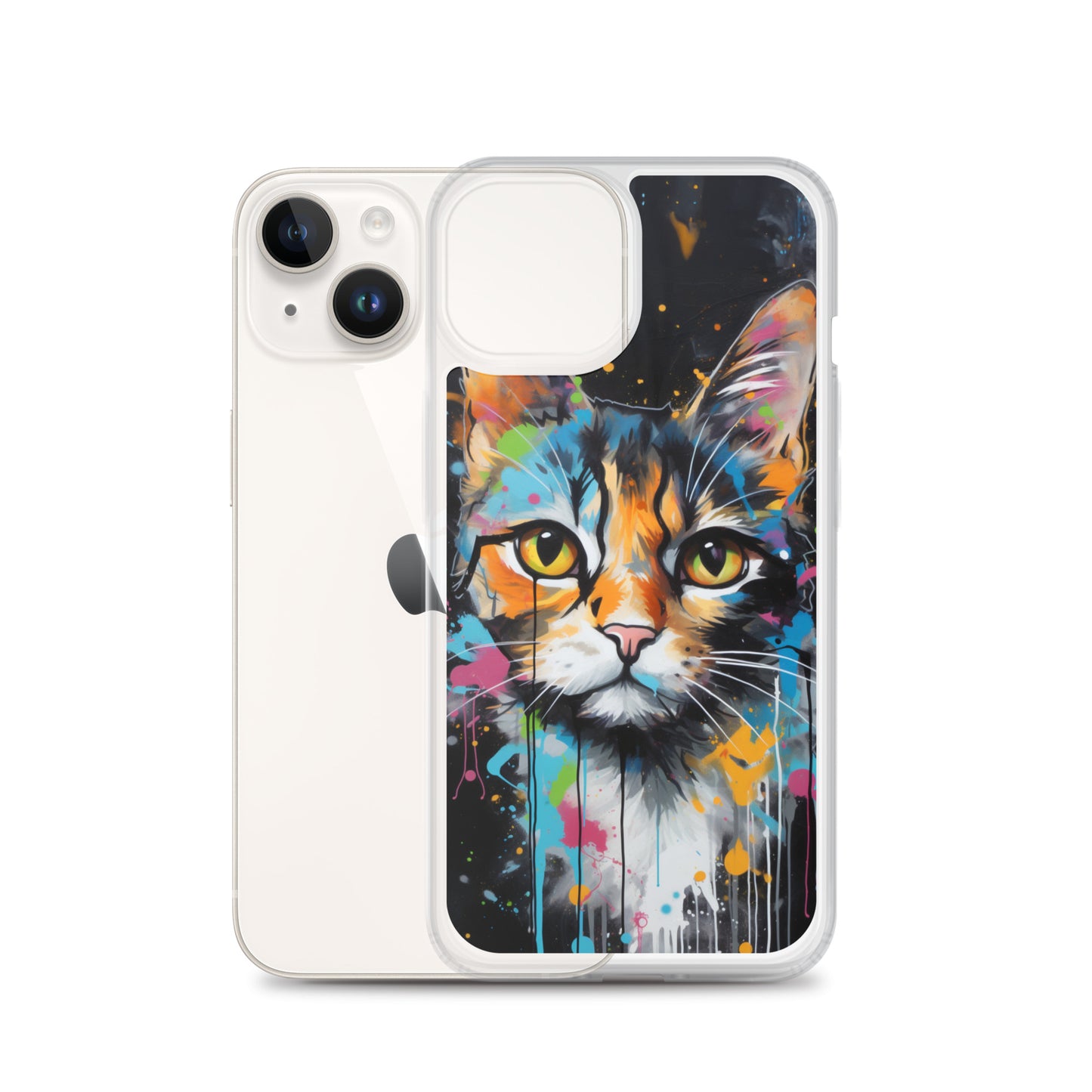 Graffiti Calico Cat iPhone Case