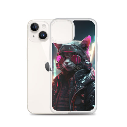 Cyberpunk Kitty Cat iPhone Case