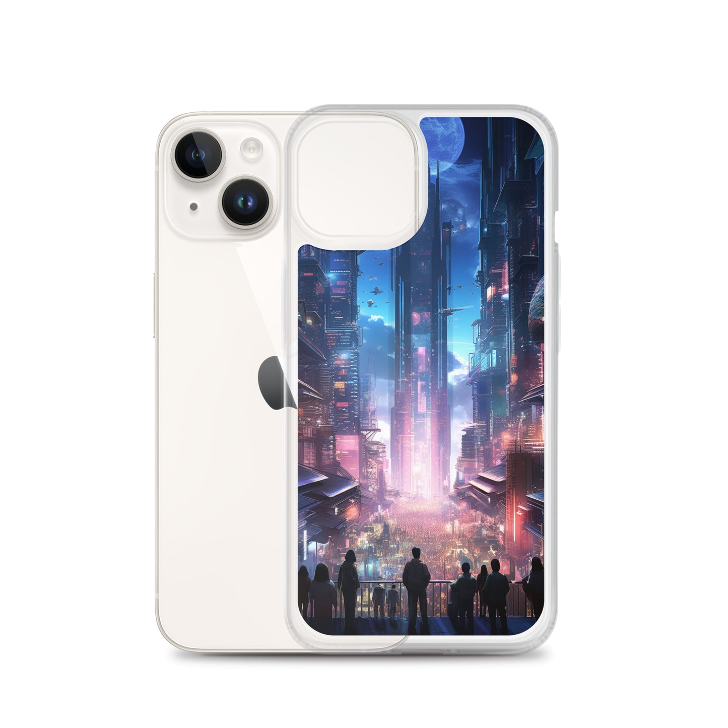 Cyberpunk Cityscape iPhone Case
