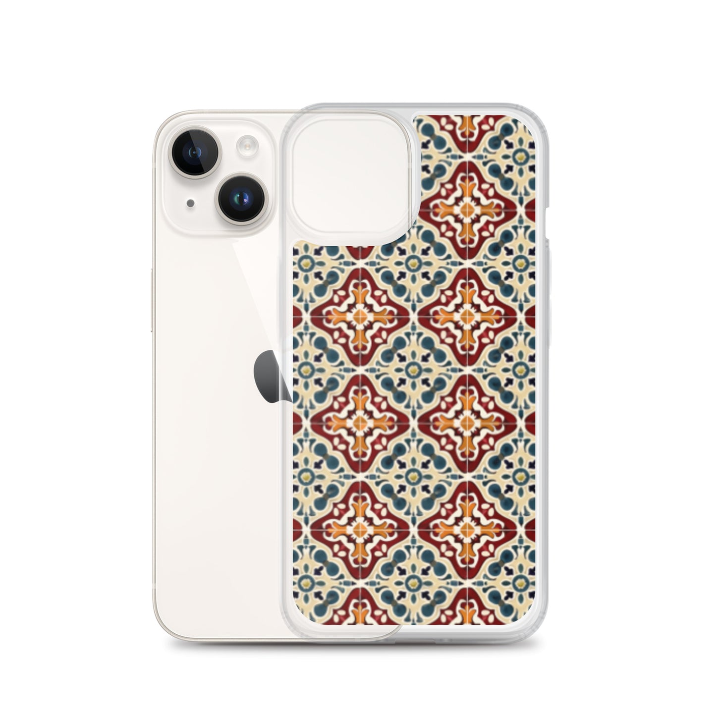 iPhone Case Classic Encaustic Tile Red