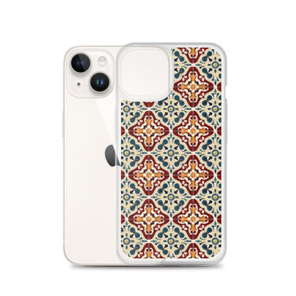 iPhone Case Classic Encaustic Tile Red
