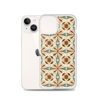 iPhone Case Ornate Leaves Tile