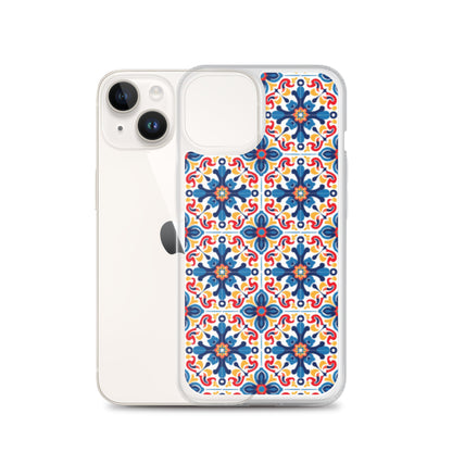iPhone Case Talavera Tiles Blue and Red