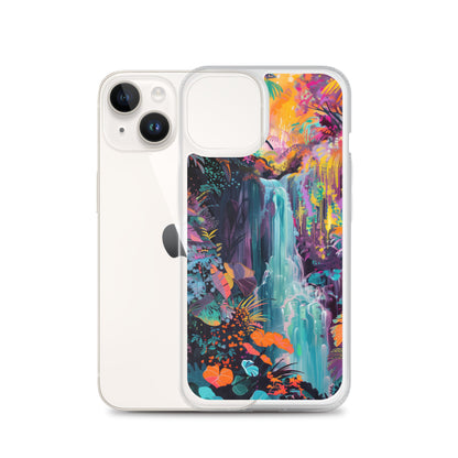 iPhone Case Vibrant Tropical Jungle Waterfall