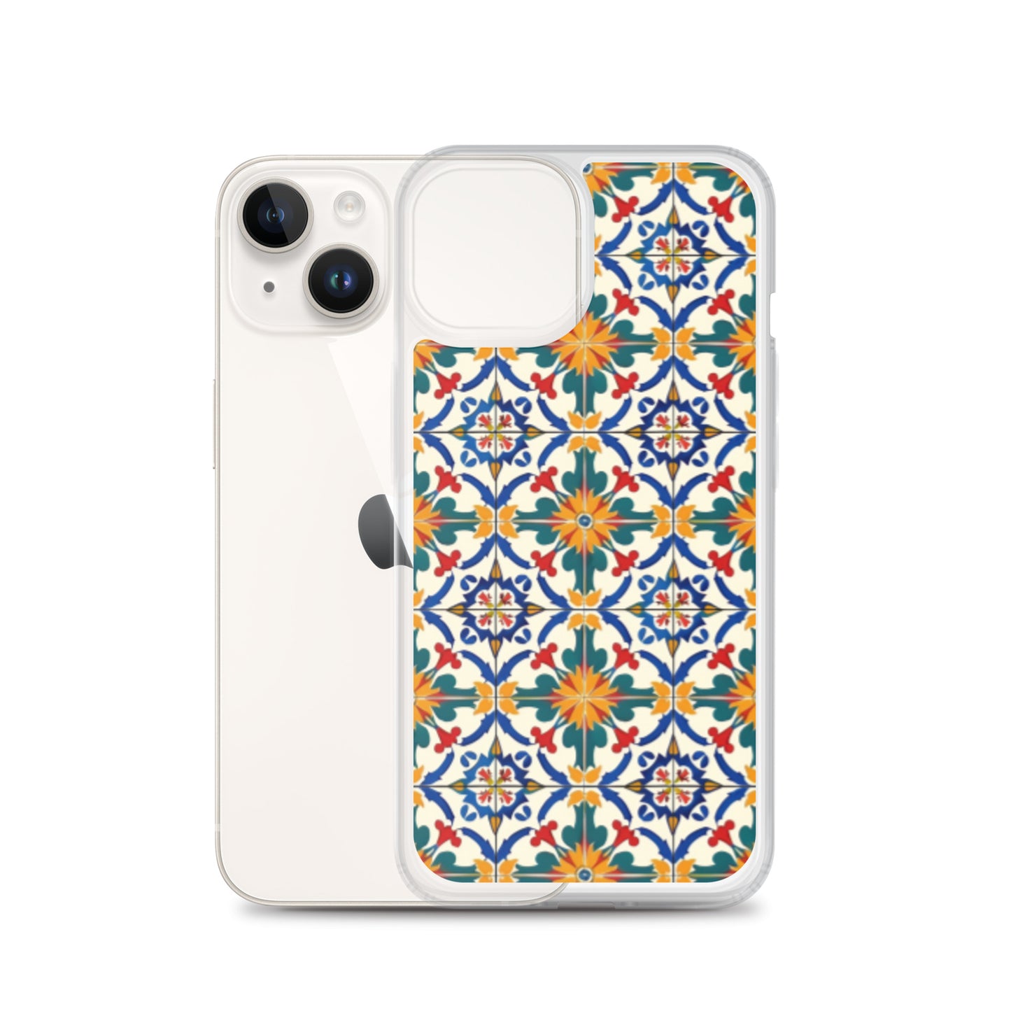 iPhone Case Colorful Yellow & Green Mediterranean Tiles