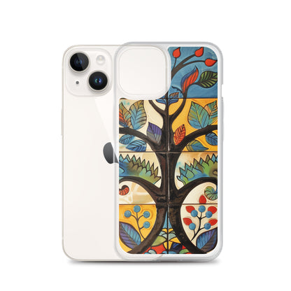 iPhone Case Colorful Tile Tree