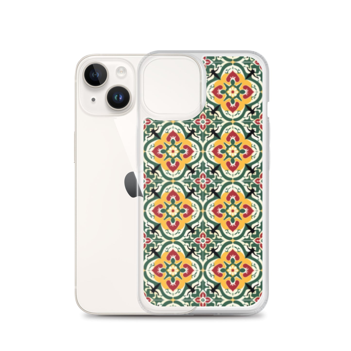 iPhone Case Colorful Traditional Maltese Cement Tile Pattern