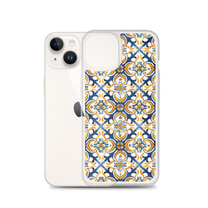 iPhone Case Colorful Spanish Tile Pattern