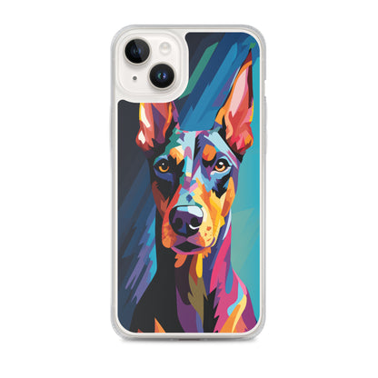 iPhone Case Painted Doberman Pinscher