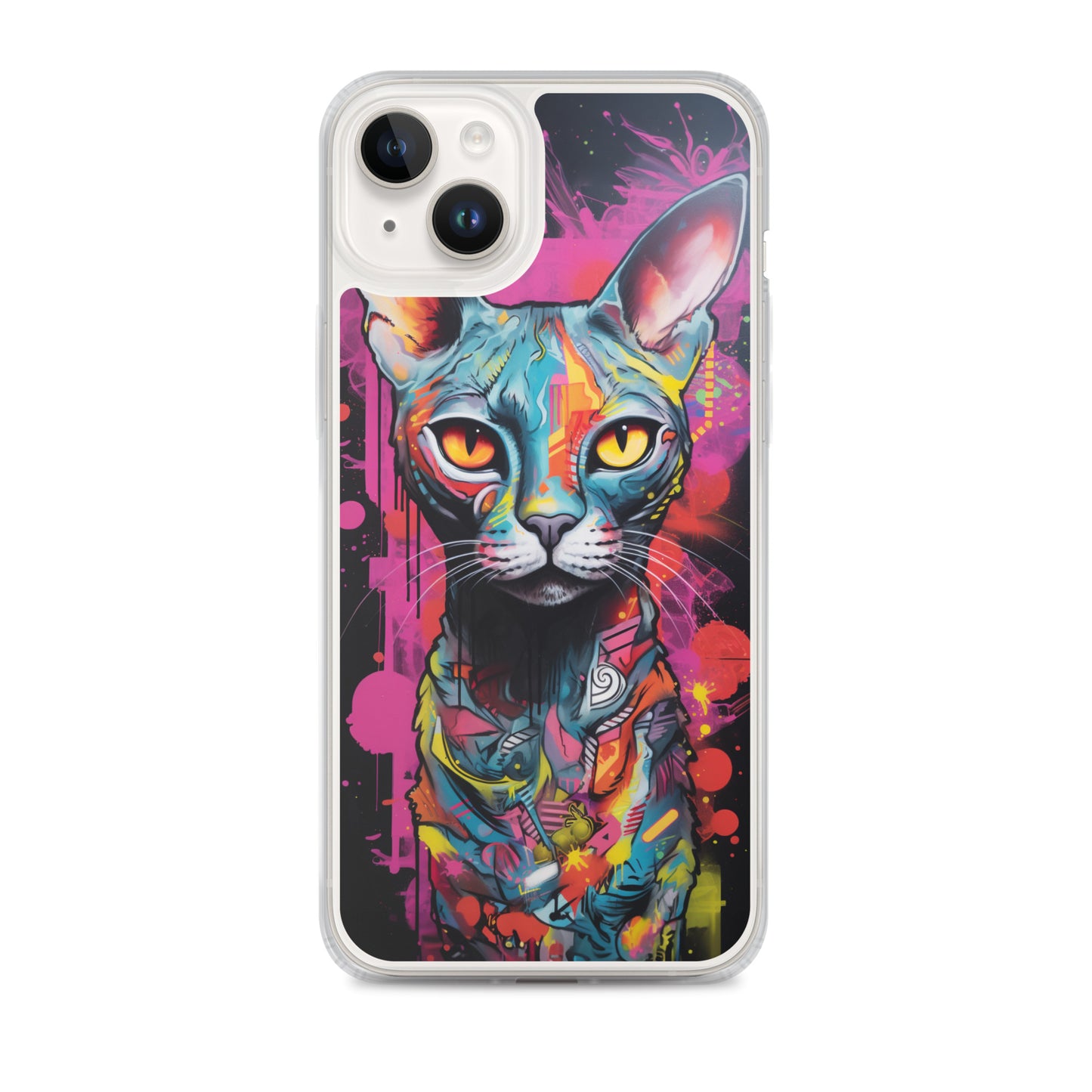 Graffiti Sphynx Cat #2 iPhone Case