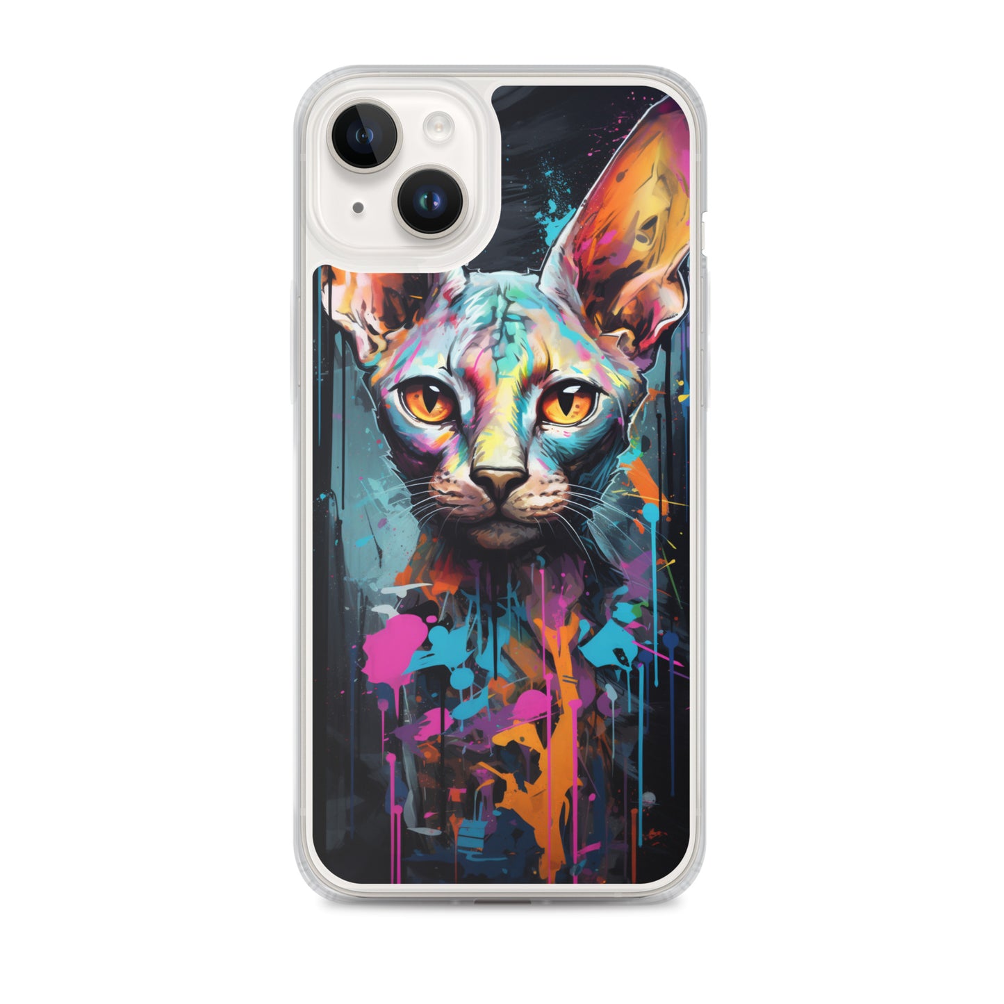 Graffiti Sphynx Cat iPhone Case