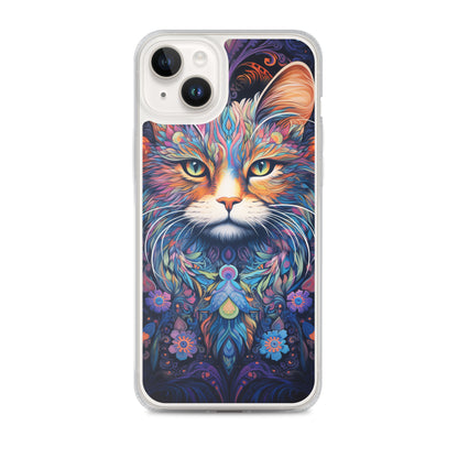 Psychedelic Cat #2 iPhone Case