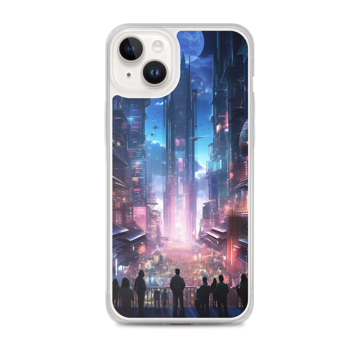 Cyberpunk Cityscape iPhone Case