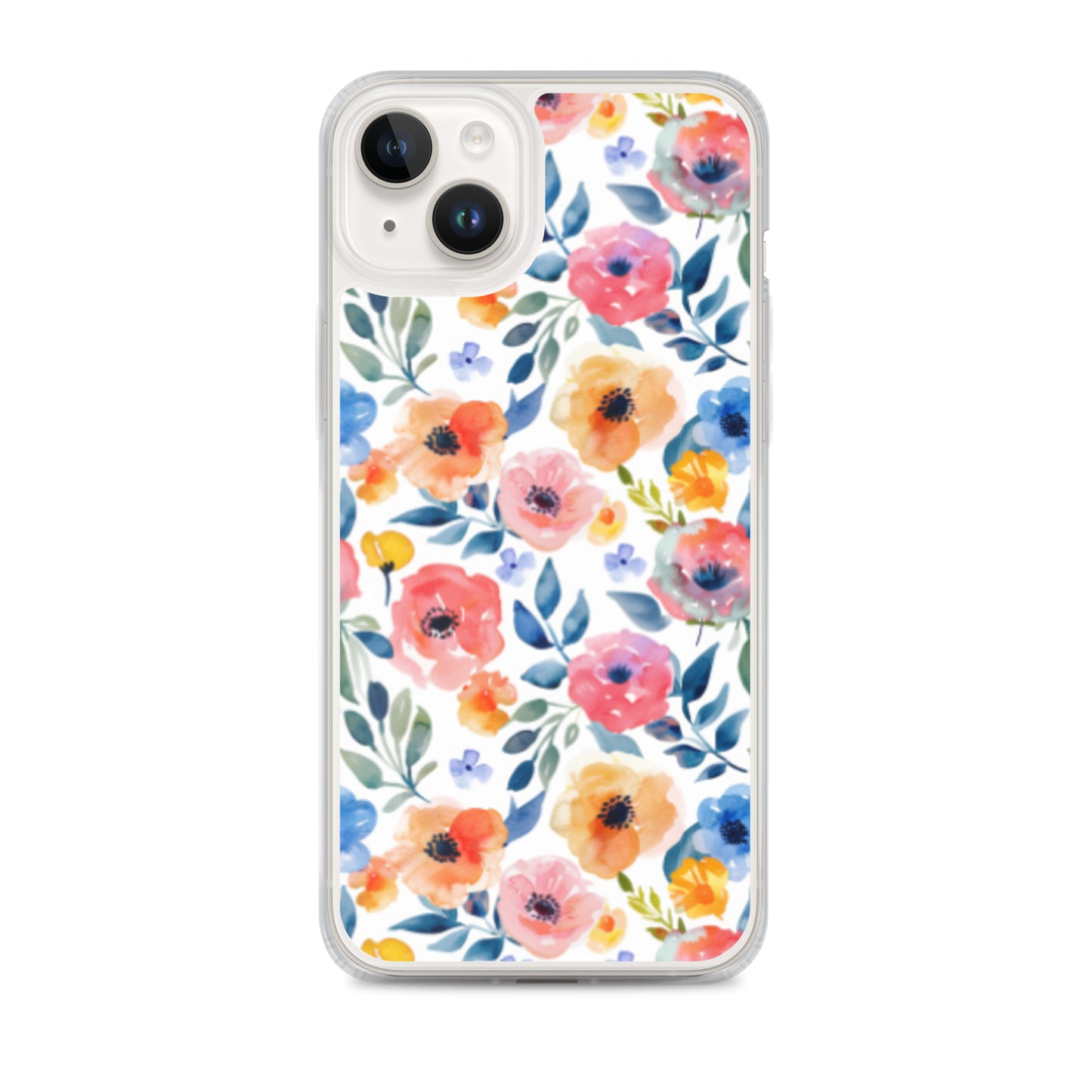 iPhone Case Colorful Watercolor Floral Pattern