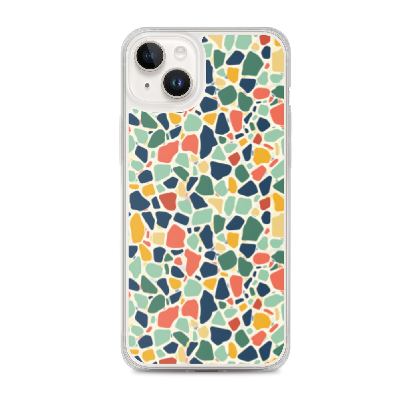 iPhone Case Colorful Retro Terrazzo Tile