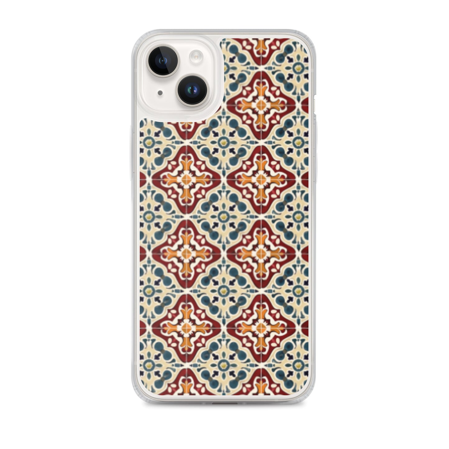 iPhone Case Classic Encaustic Tile Red