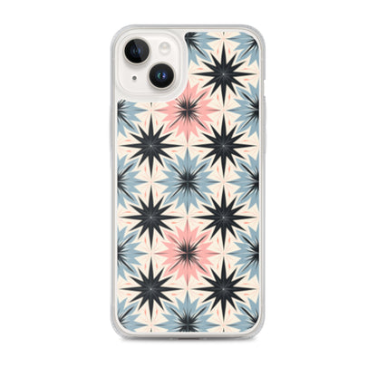 iPhone Case Pink and Blue Pastel Retro Stars