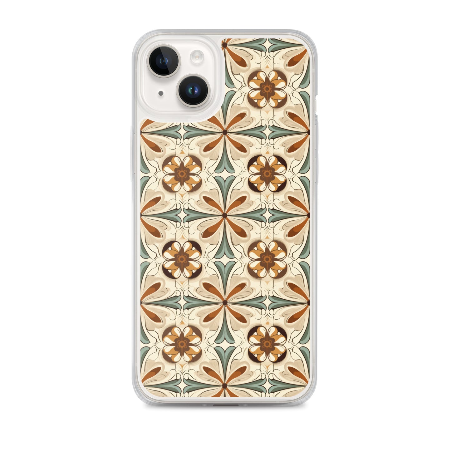 iPhone Case Ornate Leaves Tile