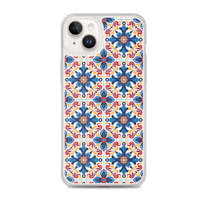 iPhone Case Talavera Tiles Blue and Red