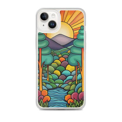 iPhone Case Arkley Sunrise over Mountains and Forest