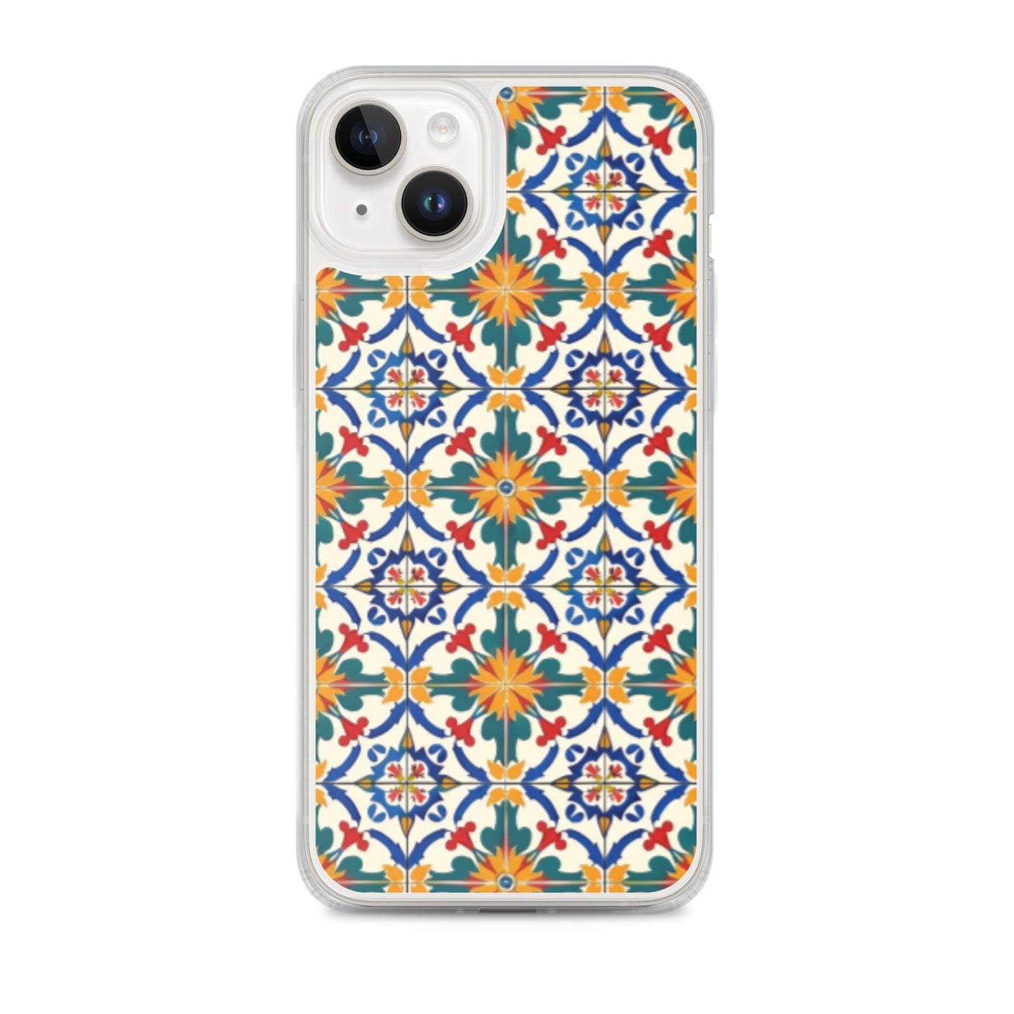iPhone Case Colorful Yellow & Green Mediterranean Tiles