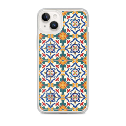 iPhone Case Colorful Yellow & Green Mediterranean Tiles