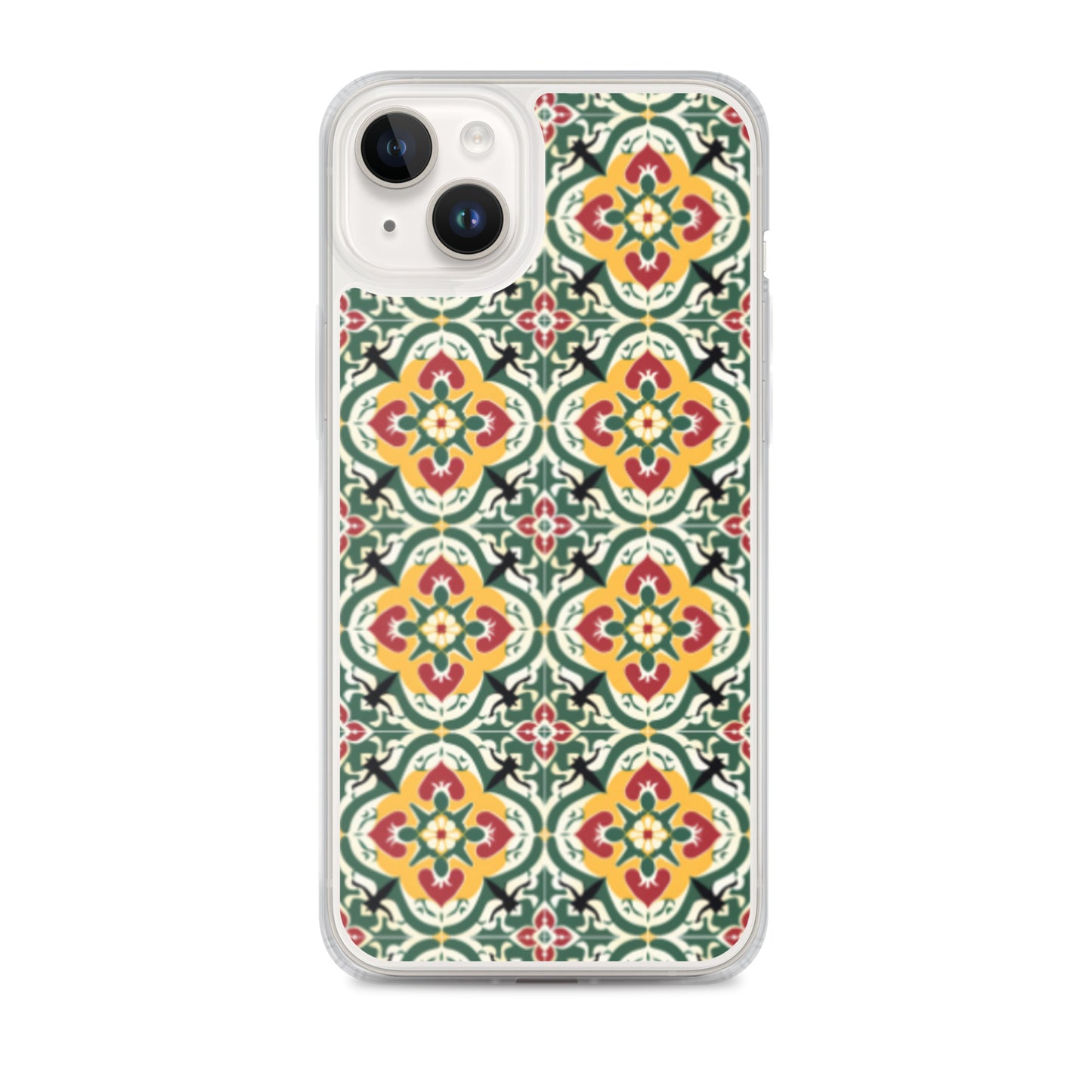 iPhone Case Colorful Traditional Maltese Cement Tile Pattern