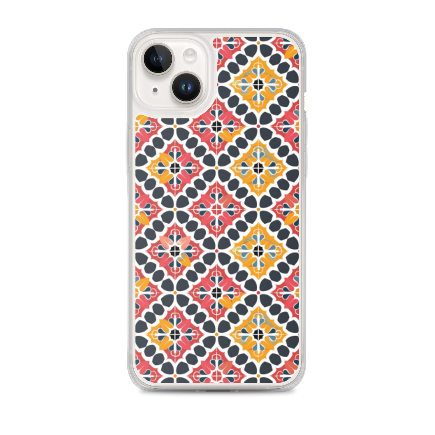 iPhone Case Colorful Spanish Quatrefoil Pattern
