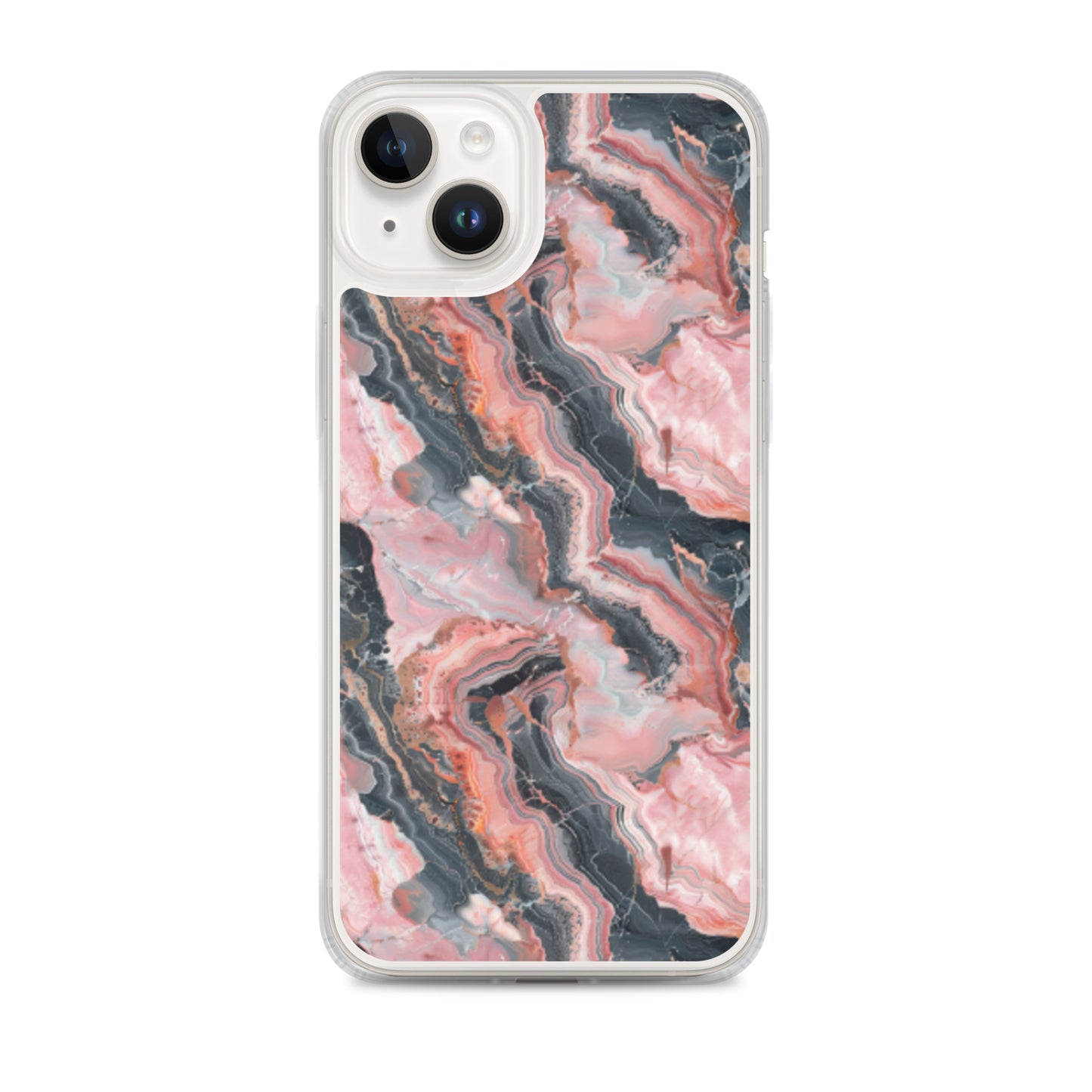 iPhone Case Pink Picasso Marble Pattern