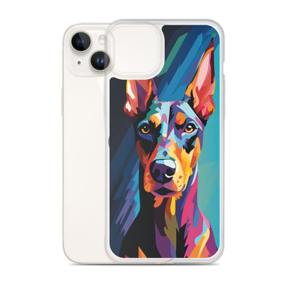 iPhone Case Painted Doberman Pinscher