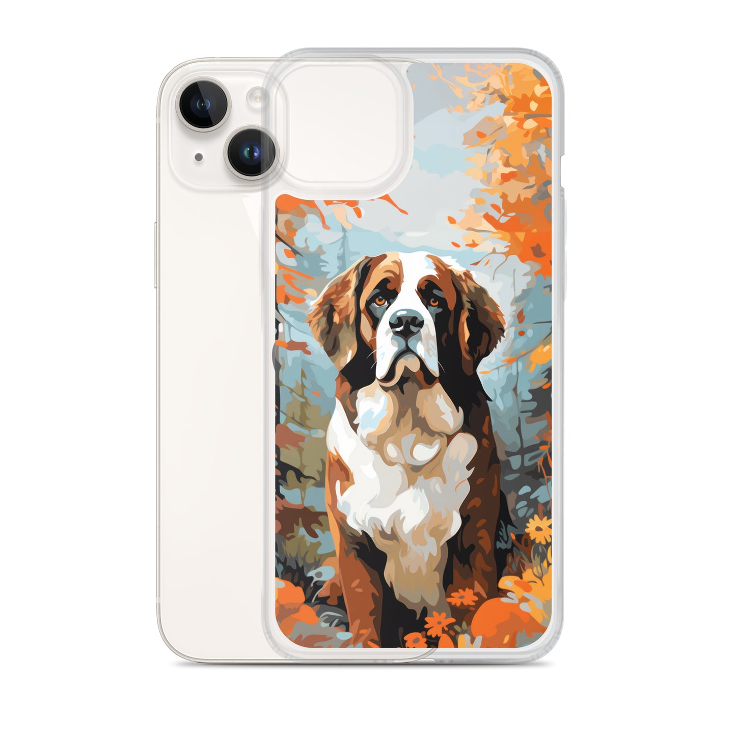 iPhone Case Painted St. Bernard