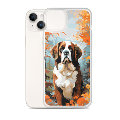 iPhone Case Painted St. Bernard