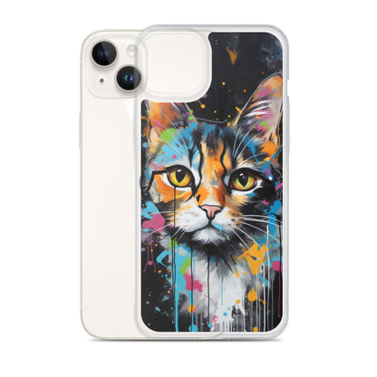 Graffiti Calico Cat iPhone Case