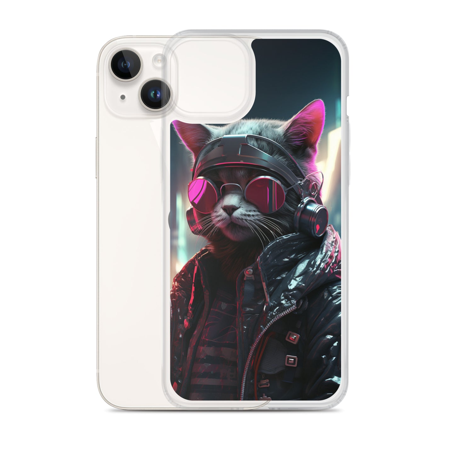 Cyberpunk Kitty Cat iPhone Case